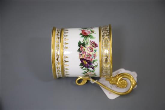 A Sevres cabinet cup and saucer, c.1822,